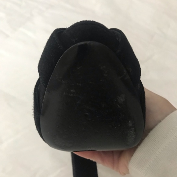 MINT! Ralph Lauren Purple Label Kabria Black Suede Heel - Picture 11 of 14